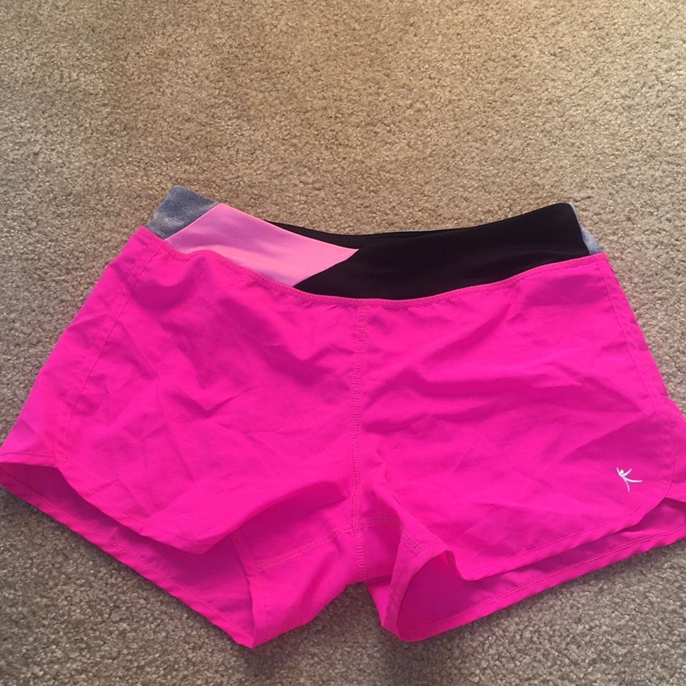 Hot pink dri-fit athletic shorts